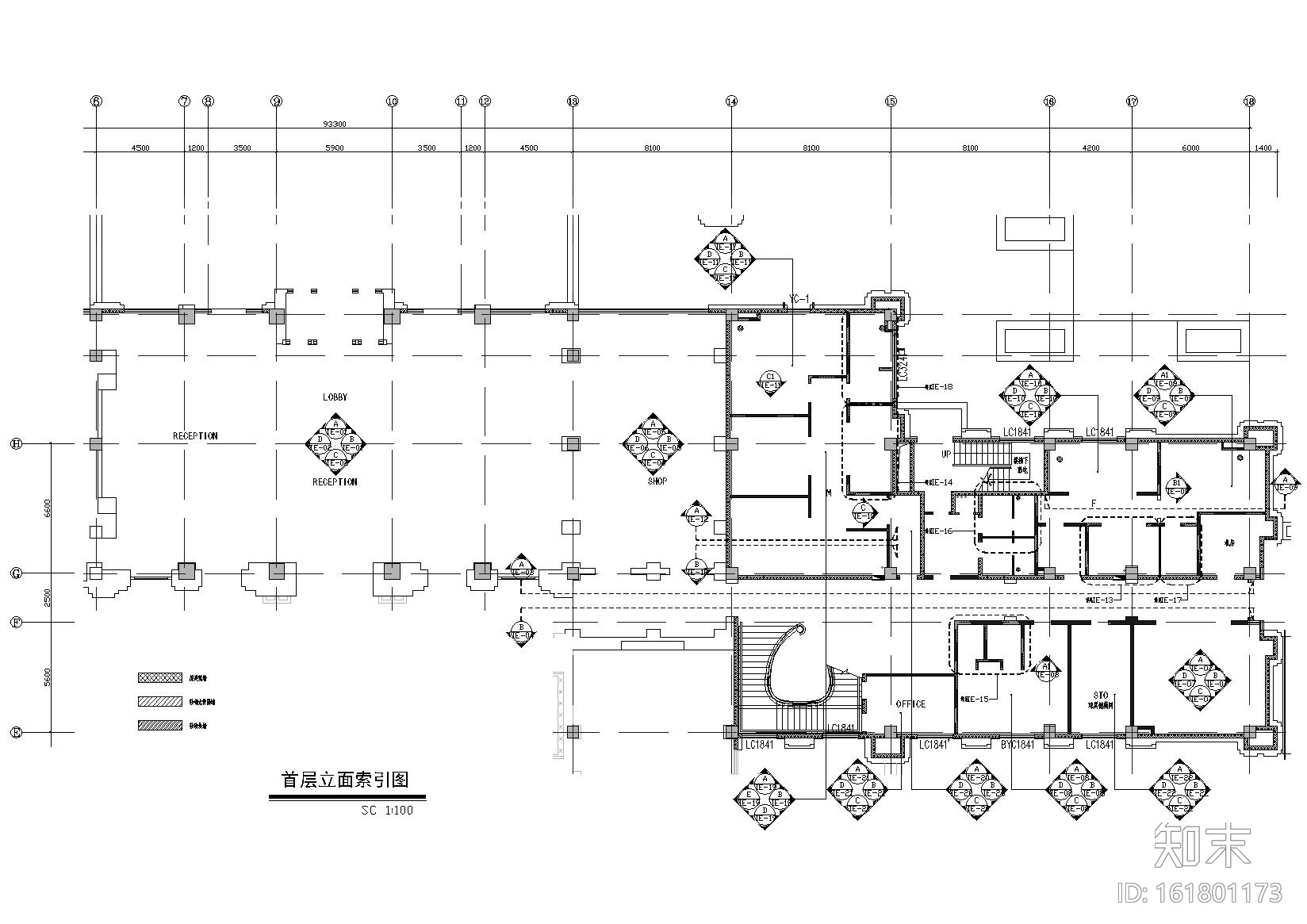 [武汉]中建·汤逊湖壹号高尔夫会所施工图cad施工图下载【ID:161801173】