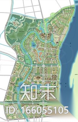 [广东]佛山市西江新城规划及城市设计方案文本（特色，交...cad施工图下载【ID:166055105】