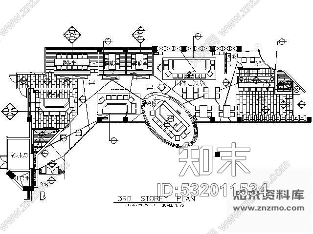 施工图东莞酒店日本餐厅装修图施工图下载【ID:532011534】