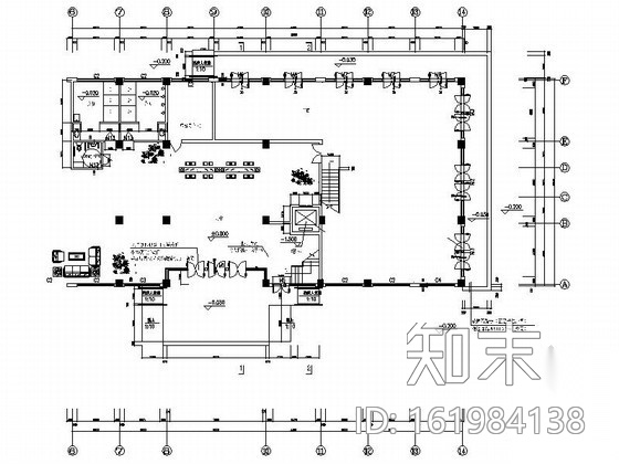 [盐城]某星级酒店大堂设计(含效果）cad施工图下载【ID:161984138】