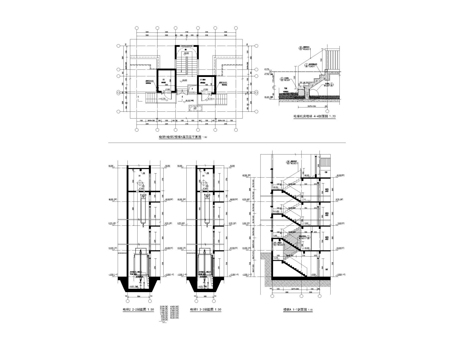 无锡某叠拼洋房+高层住宅全套施工图（CAD）施工图下载【ID:160730114】