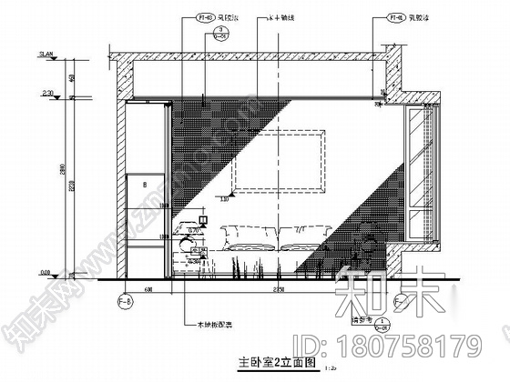 [佛山]某水景小区F1户型样板间室内装修图cad施工图下载【ID:180758179】