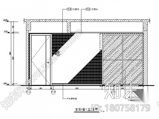 [佛山]某水景小区F1户型样板间室内装修图cad施工图下载【ID:180758179】