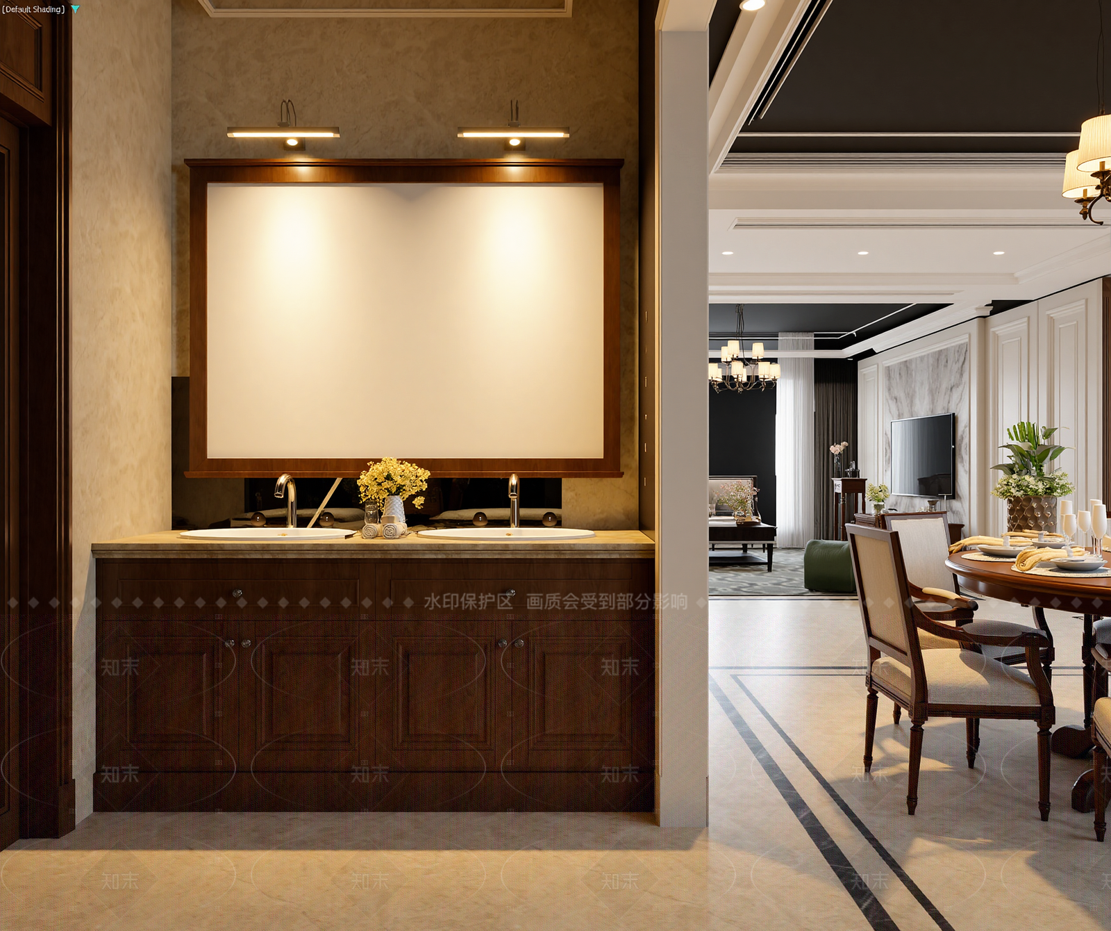 美式卫生间3D模型下载【ID:1214949867】