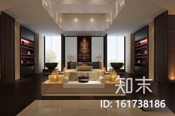 [上海]新区著名全球连锁新中式风格五星级酒店设计装修...cad施工图下载【ID:161738186】