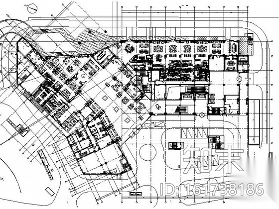 [上海]新区著名全球连锁新中式风格五星级酒店设计装修...cad施工图下载【ID:161738186】