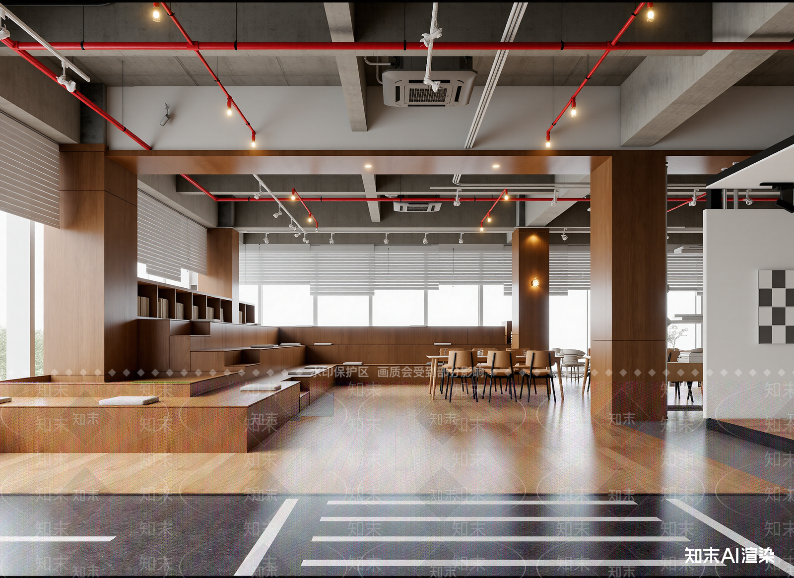 现代咖啡厅3D模型下载【ID:1214420320】