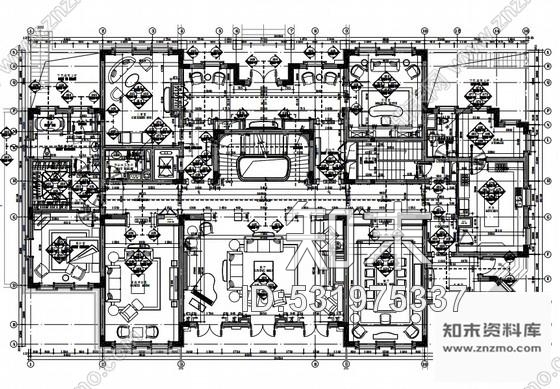 施工图上海超奢华霸气欧式别墅施工图含效果图、材料样板施工图下载【ID:531975337】