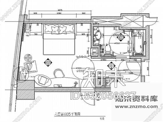 施工图香格里拉残疾人客房装修图施工图下载【ID:532056627】