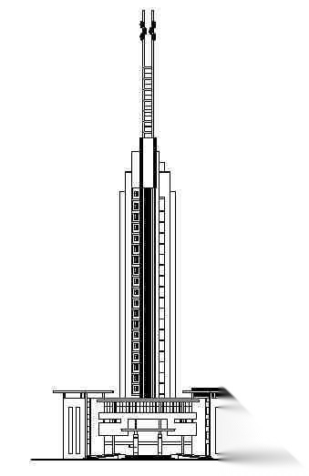 某二十四层大厦建筑施工图cad施工图下载【ID:151395190】