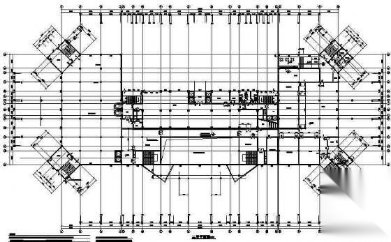 某二十四层大厦建筑施工图cad施工图下载【ID:151395190】