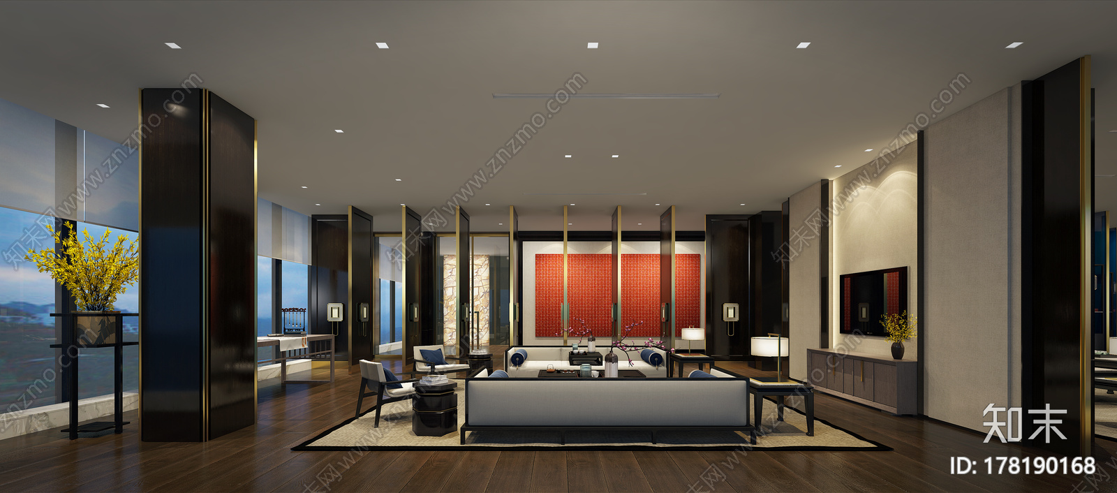 办公空间|CAD施工图+效果图cad施工图下载【ID:178190168】