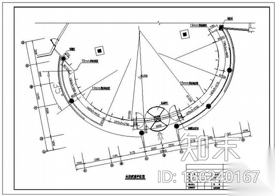 某全玻吊挂玻璃幕墙工程结构设计图cad施工图下载【ID:166240167】