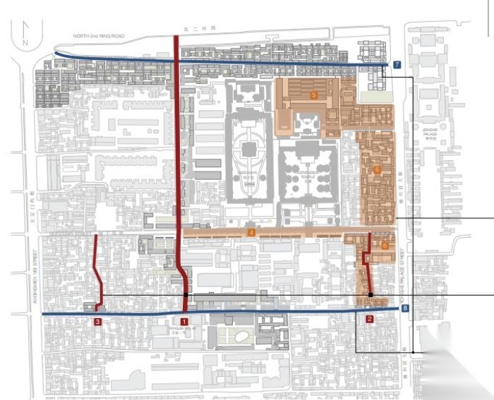 [北京]十大历史名街之一文明景区传统街区历史景观规划...施工图下载【ID:161037170】