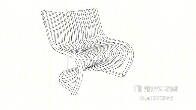 休闲椅SU模型下载【ID:917899468】