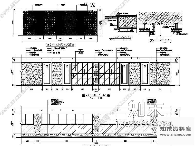 图块/节点酒店客房区走廊详图cad施工图下载【ID:832243784】