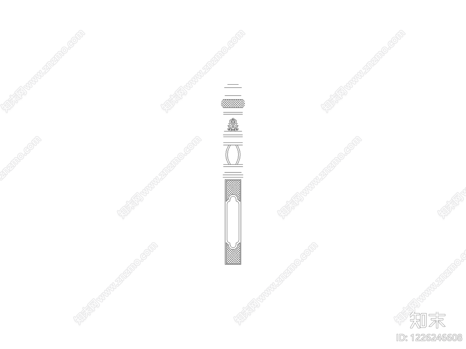 现代装饰线条CAD图纸