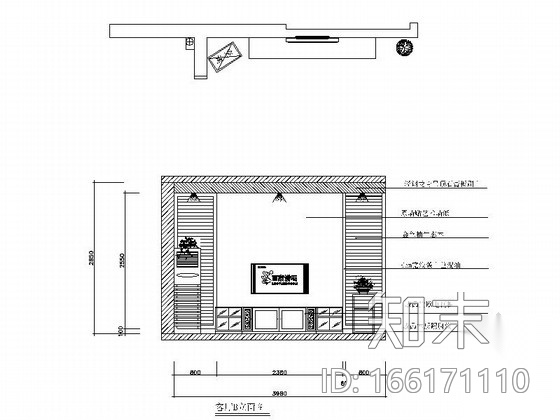 [湖南]混搭简约田园三居室设计CAD装修图（含效果）cad施工图下载【ID:166171110】