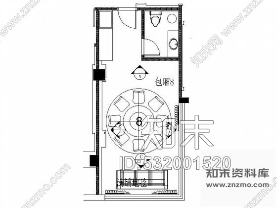 施工图上海某奢华饭店包房8装修图施工图下载【ID:532001520】