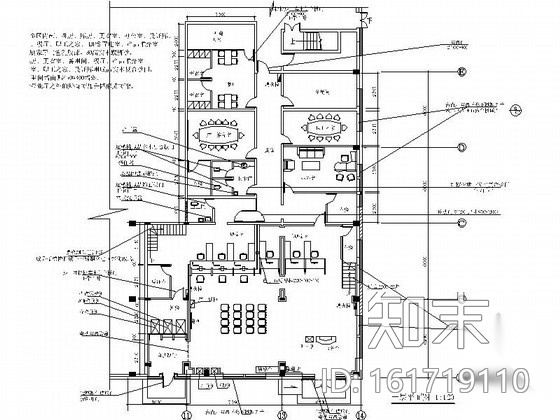某市郑州路工商银行室内装修图施工图下载【ID:161719110】
