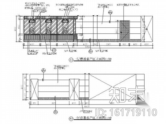 某市郑州路工商银行室内装修图cad施工图下载【ID:161719110】
