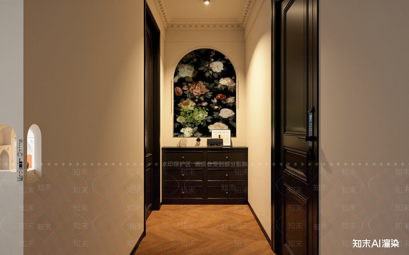 法式玄关3D模型下载【ID:1221595070】
