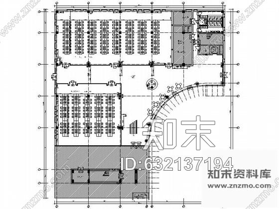 施工图成都世界500强保险公司现代化综合性教育研修院图书馆装修施工图cad施工图下载【ID:632137194】