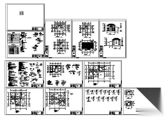 某二层小别墅建筑结构方案图施工图下载【ID:149920160】