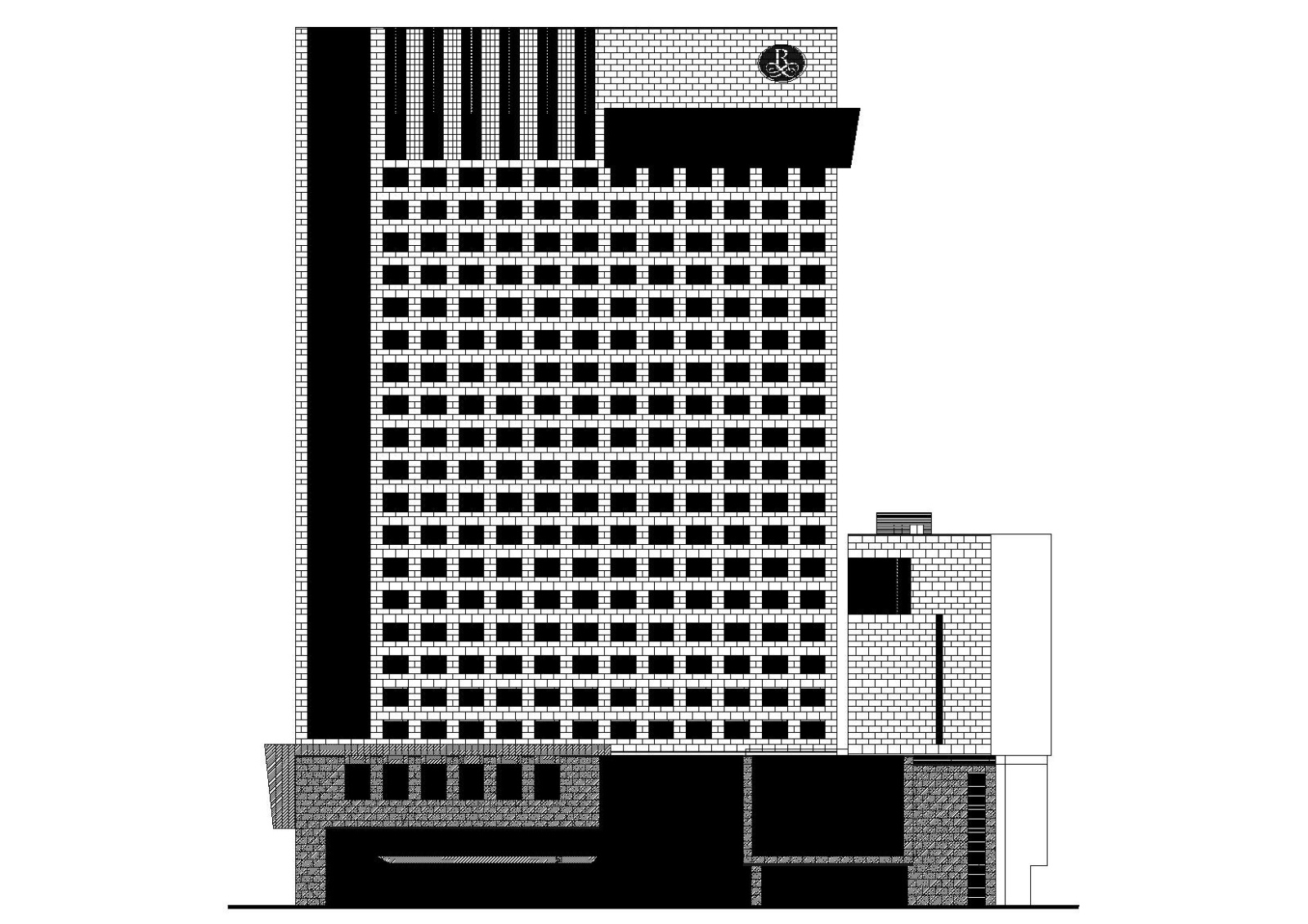 [上海]漕河泾开发区新建办公酒店综合体图纸cad施工图下载【ID:160721109】