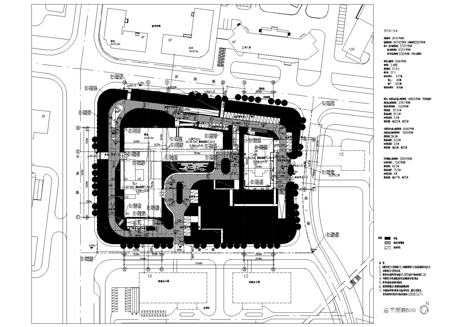 [上海]漕河泾开发区新建办公酒店综合体图纸cad施工图下载【ID:160721109】