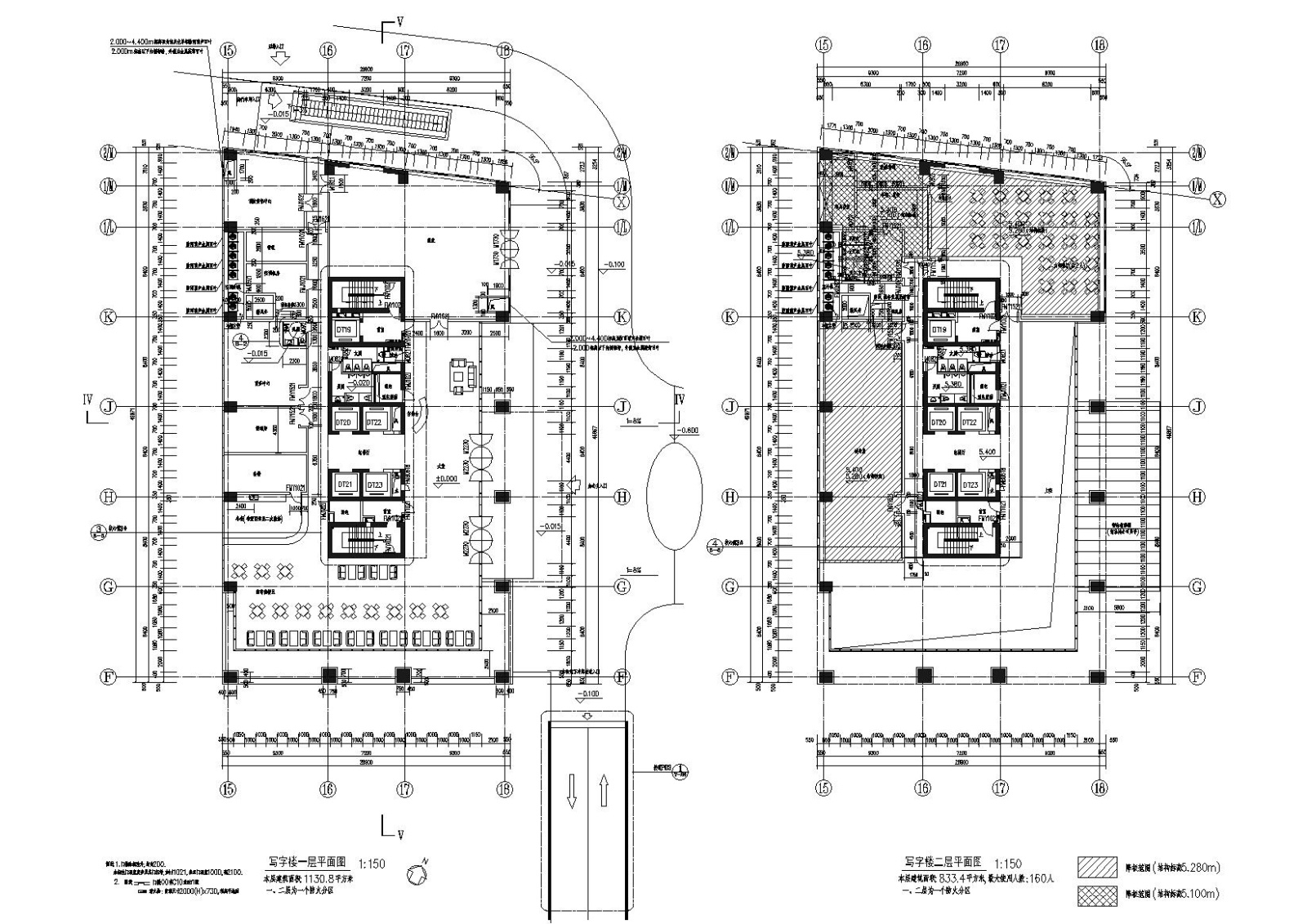 [上海]漕河泾开发区新建办公酒店综合体图纸cad施工图下载【ID:160721109】