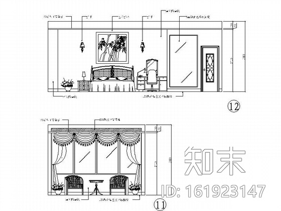 [广州]某五室两厅三卫住宅装修图cad施工图下载【ID:161923147】