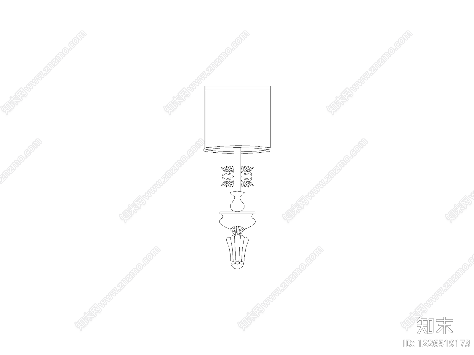 灯具图块cad施工图下载【ID:1226519173】