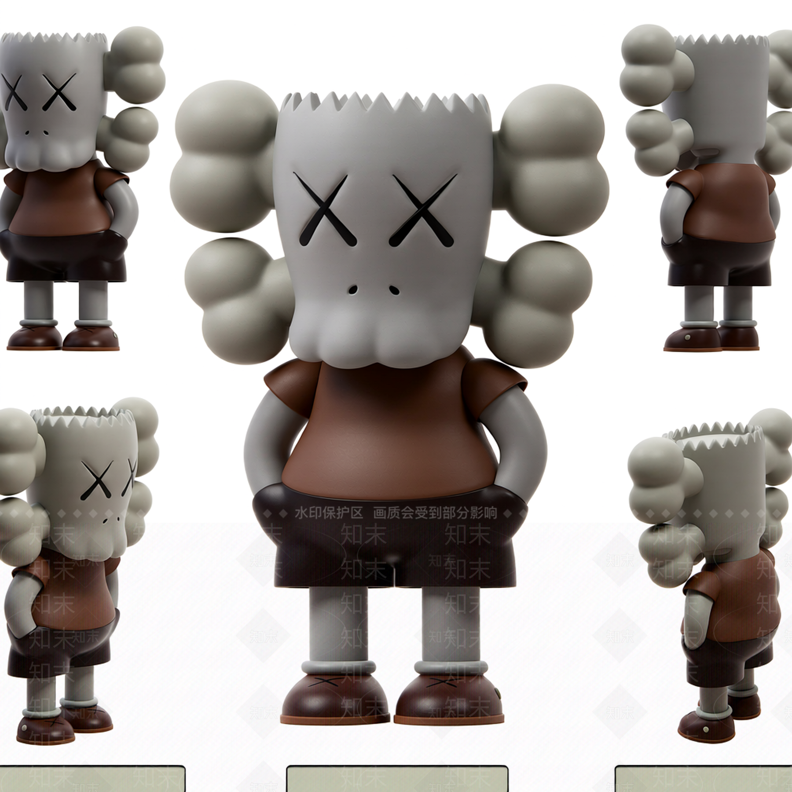 卡通人物雕塑3D模型下载【ID:1206192230】