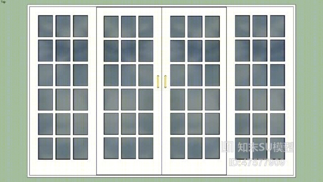 双开门SU模型下载【ID:119284919】