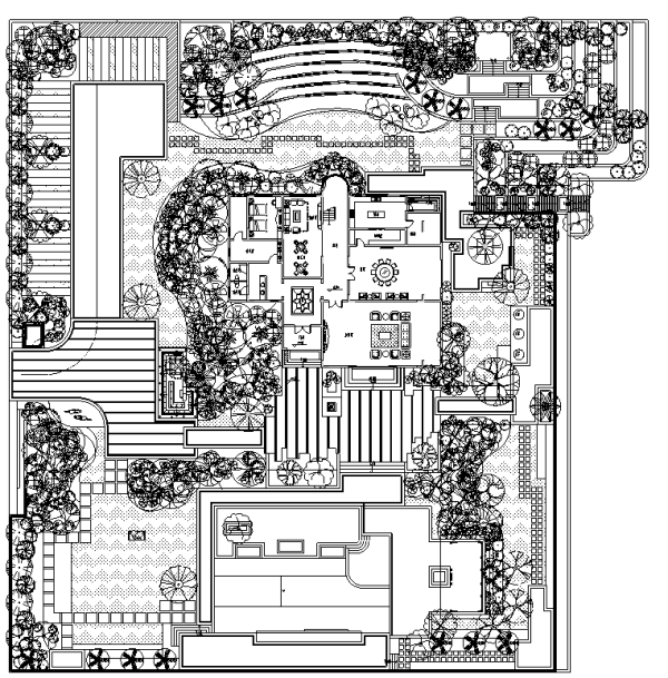 [广东]高端屋顶花园别墅区景观设计全套施工图施工图下载【ID:160690139】