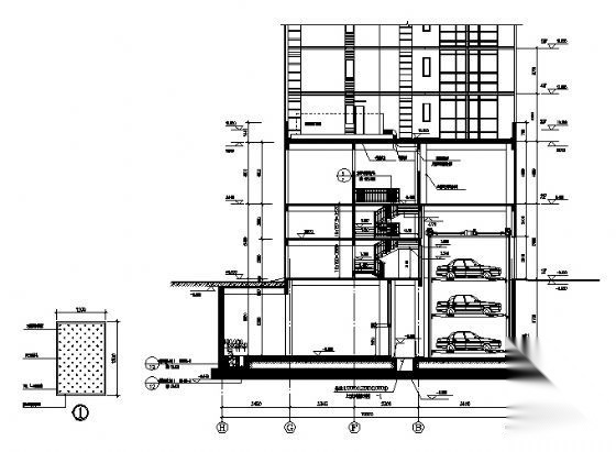 某十四层办公楼建筑施工图cad施工图下载【ID:151402150】