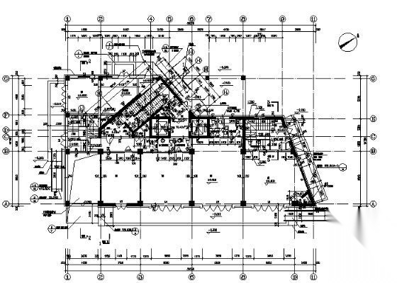 某十四层办公楼建筑施工图cad施工图下载【ID:151402150】