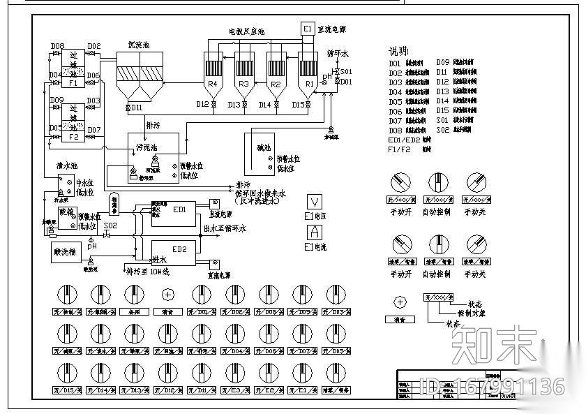 某厂循环水零排放水处理工程流程图施工图下载【ID:167991136】