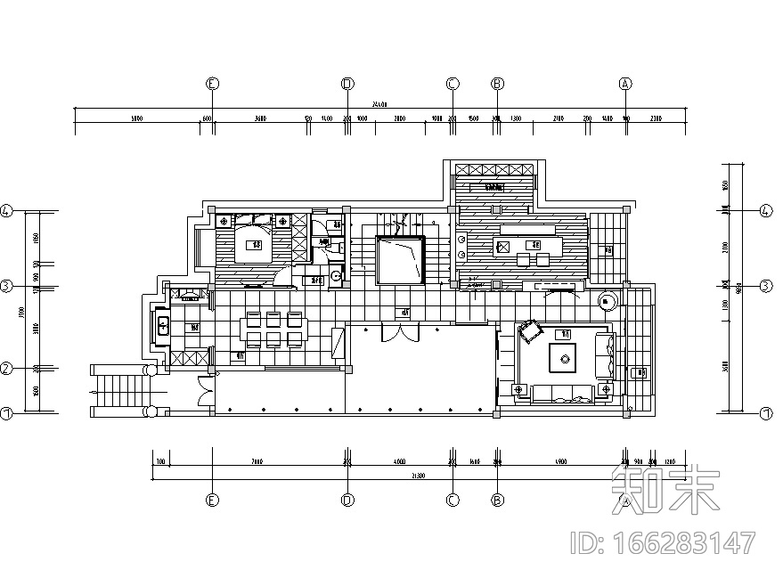 木韵清远|贵谷自然中式风样板房设计施工图（附效果图）cad施工图下载【ID:166283147】