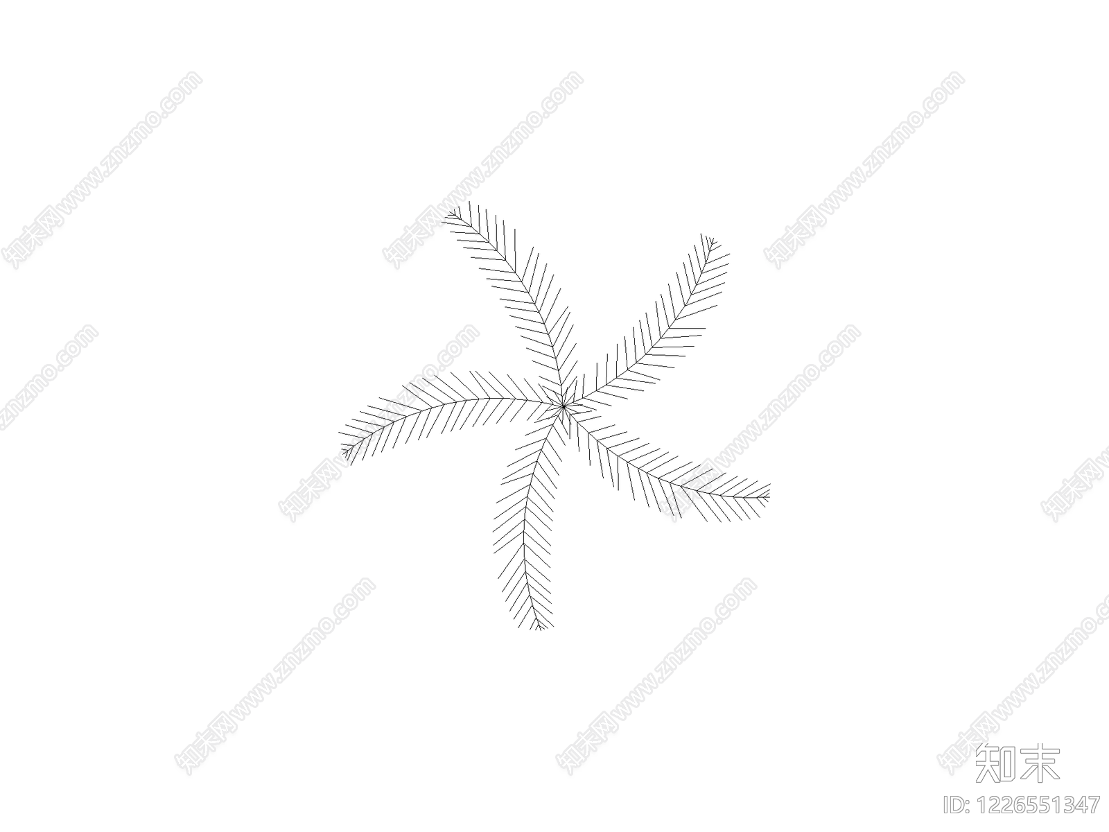 乔木种植CAD图纸