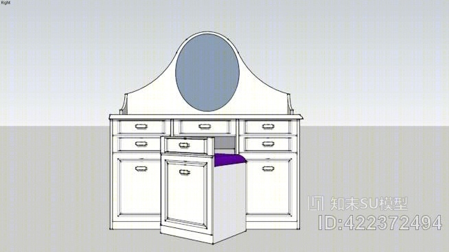 尼龙/梳妆台/玻璃幕墙SU模型下载【ID:422372494】