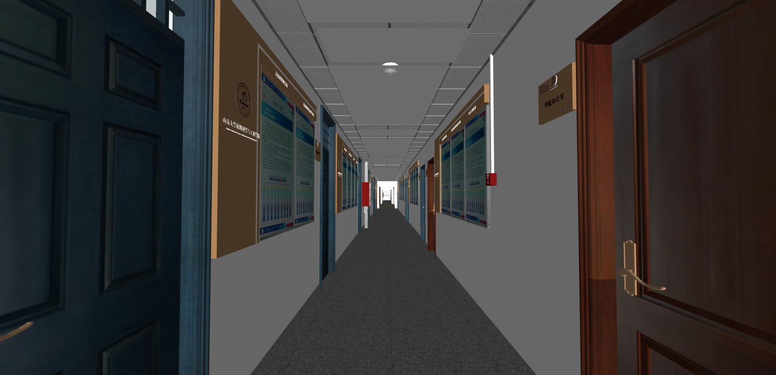 新中式其他学校空间SU模型下载【ID:1216036533】