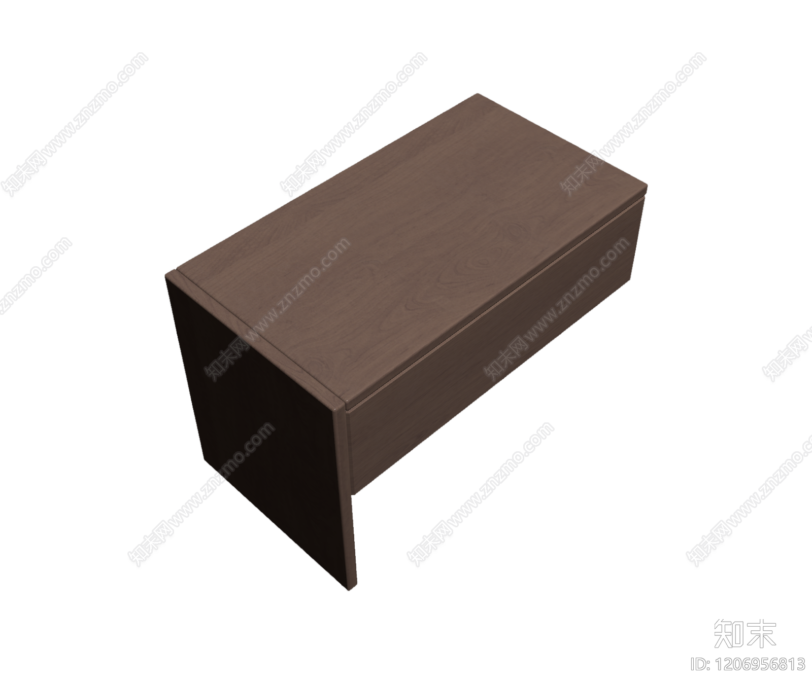 L型木制茶几3D模型下载【ID:1206956813】