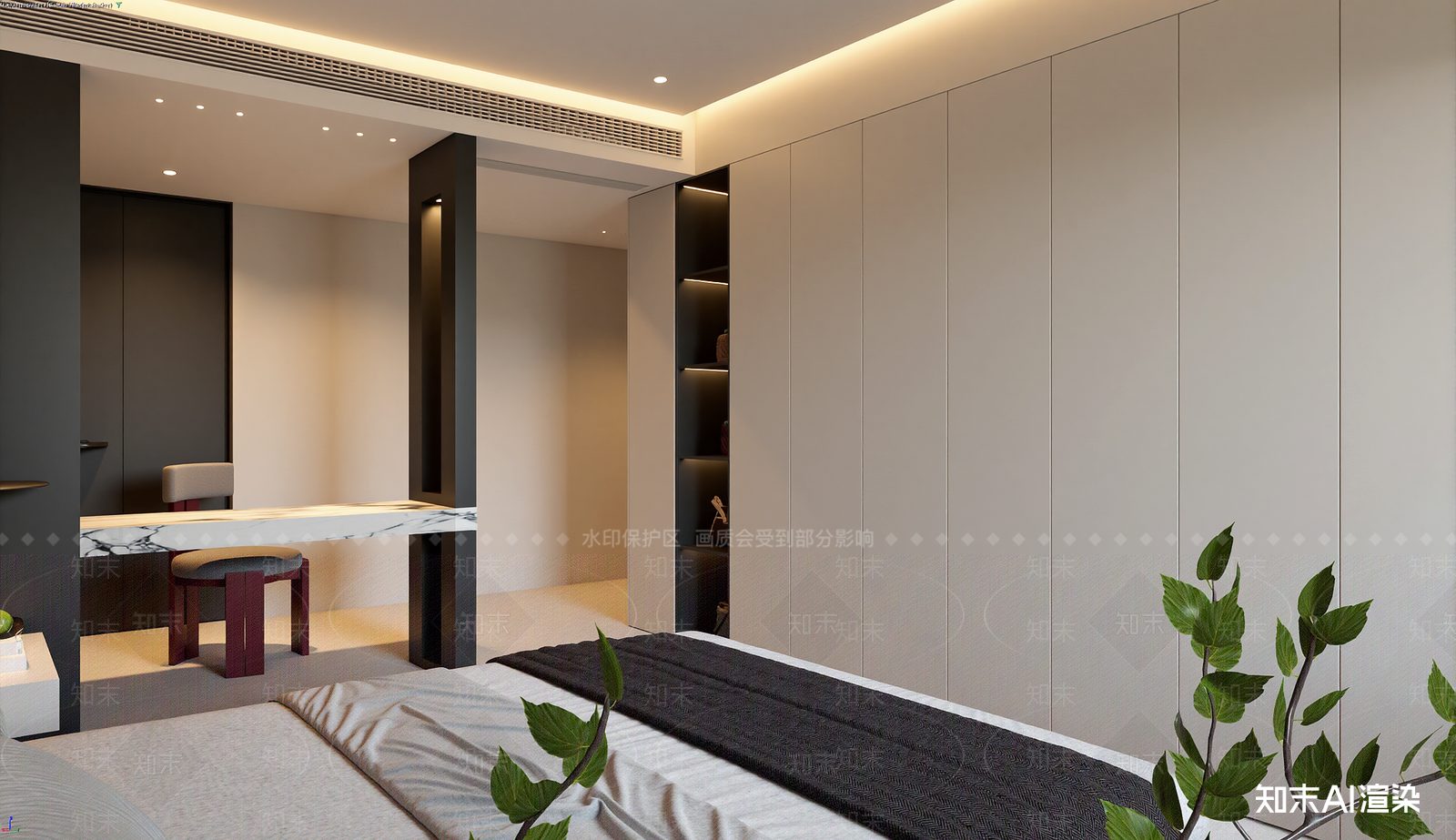 现代家居卧室3D模型下载【ID:1221927811】