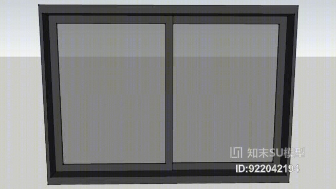 玻璃窗SU模型下载【ID:922042194】