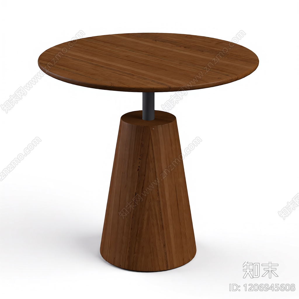 木质圆桌3D模型下载【ID:1206945608】