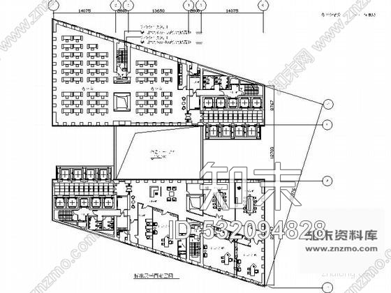 施工图金融类办公空间装修图cad施工图下载【ID:532094828】