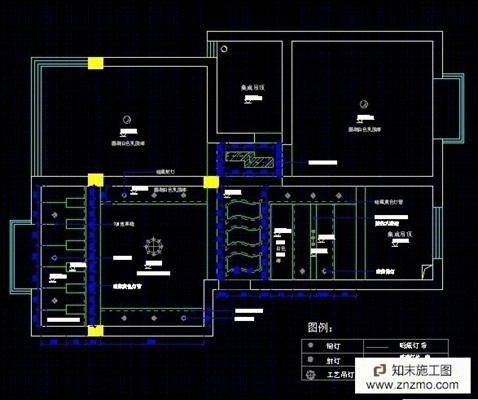 雅苑施工图+效果图cad施工图下载【ID:36939760】