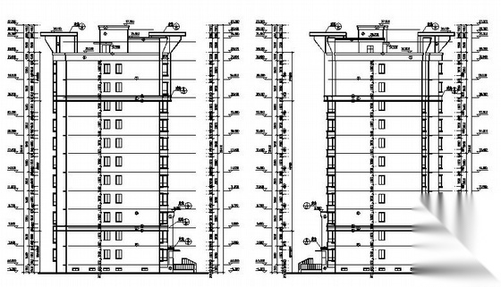 山东银座花园二期工程某十一层住宅楼建筑施工图cad施工图下载【ID:149846148】